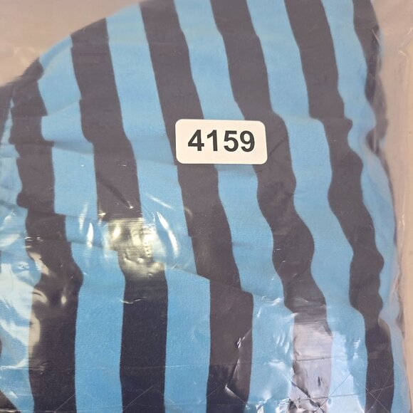 Hanna Andersson Girls Striped Dress Size 6-7 Blue & Black Cotton Blend 4159 - Picture 9 of 9